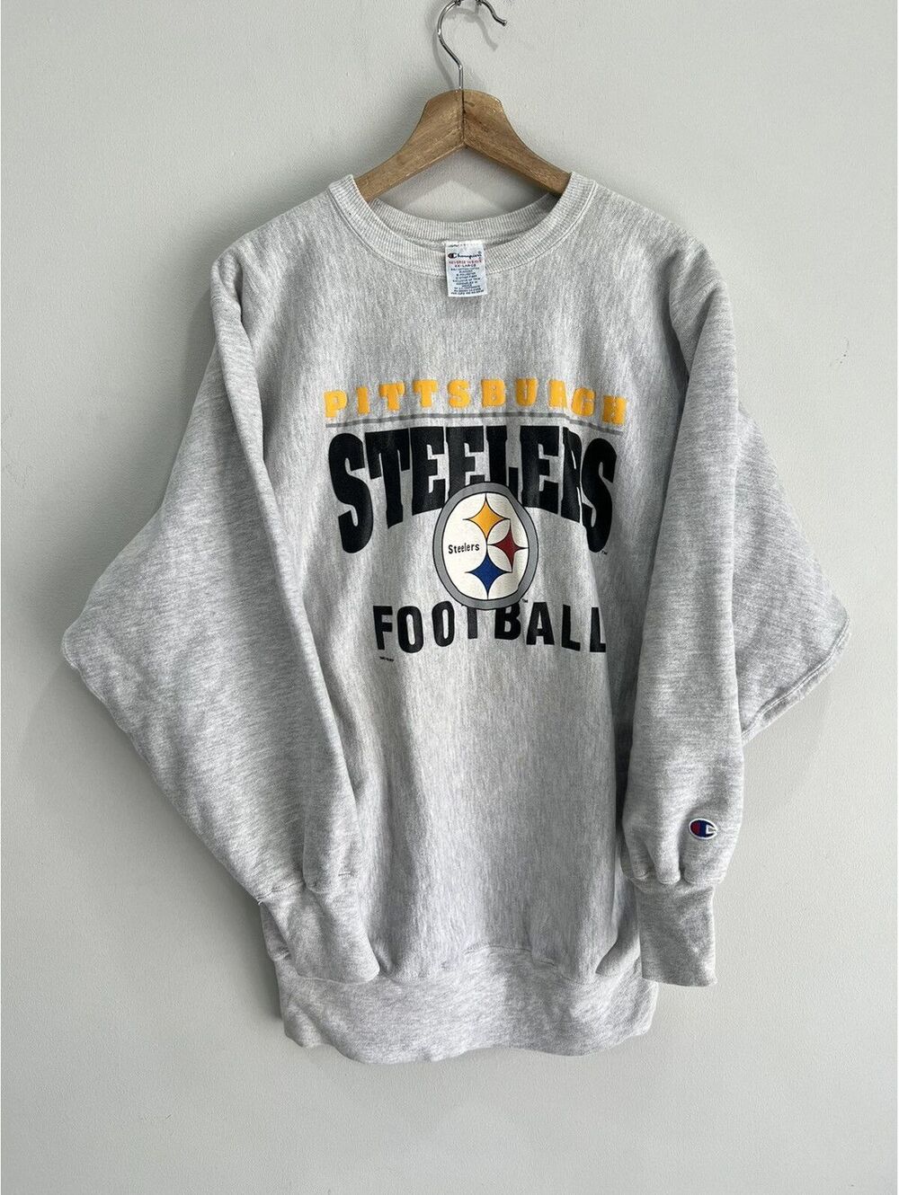 Vintage Pittsburgh Steelers Sweater Reverse Weave